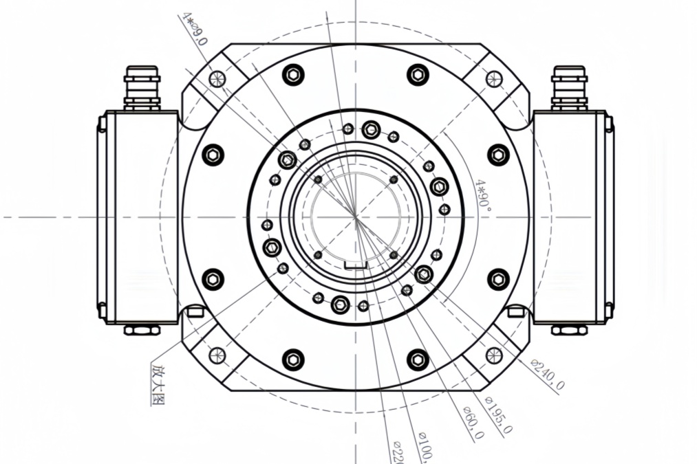 FGH6K-2000G-90G-NG-J/50P Robust Heavy-Duty Encoder Replacement for Metallurgy Equipment-LinkChina