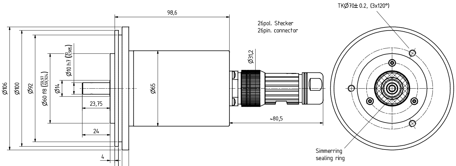 CEV65M-10761 Parallel Absolute Encoder Replacement Solution-LinkChina